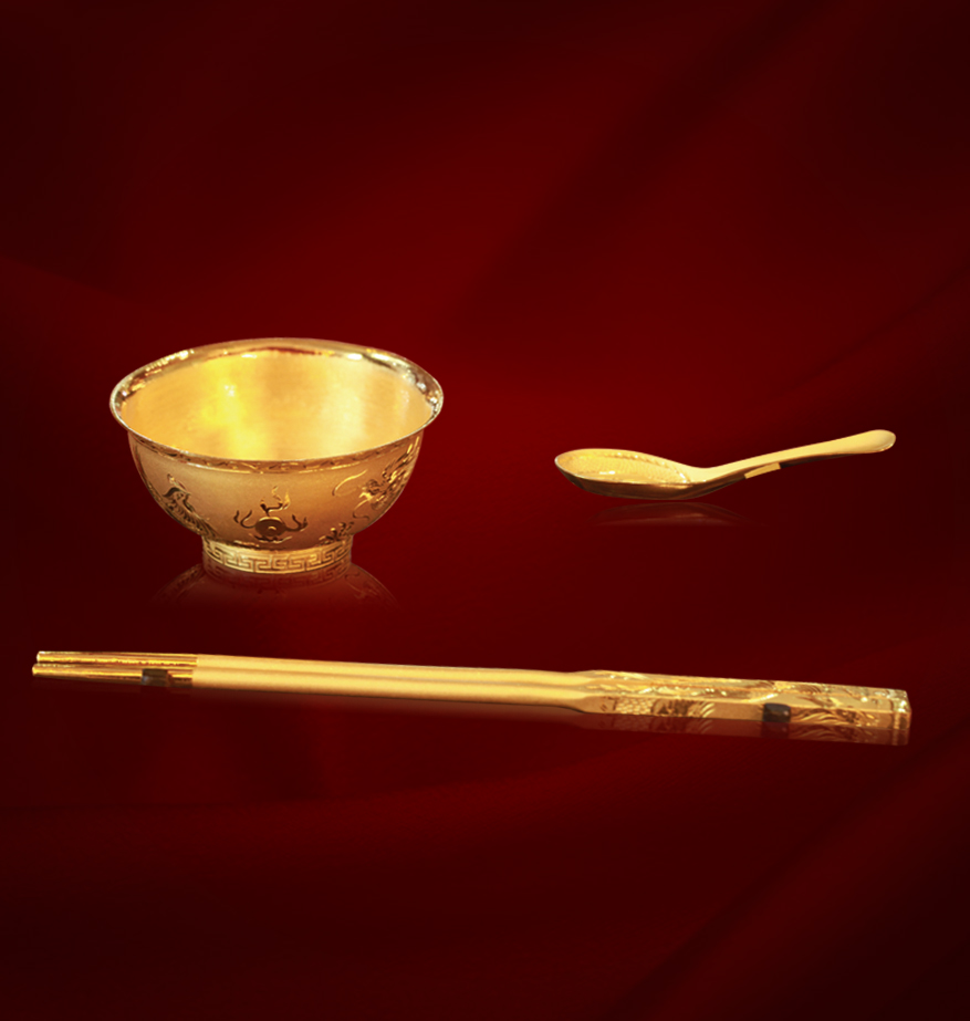 金碗,金勺,金筷子